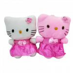 Mielas, minkštas Hello Kitty pliušinis žaislas - rožinis