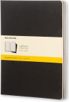 Moleskine Sąsiuviniai Moleskine Cahier Journals su languotais raštais juodos spalvos XL 3 vnt.
