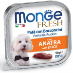 Monge Fresh paštetas su antienos gabaliukais šunims : Pakuotė konservas - 100 g