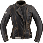 Moteriška odinė motociklininko striukė W-TEC Black Heart Lizza - Ruda