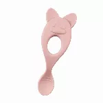 Mother-K mokomasis šaukštelis-kramtukas “Lapė”, +6 mėn., rožinis