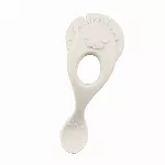 Mother-K mokomasis šaukštelis-kramtukas “Liūtas”, +6 mėn., kreminis