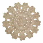 Natūralaus rankų darbo džiuto kilimas Nattiot Moora, ø 140 cm