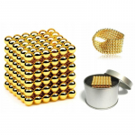 Neokubas, Magnastix, magnetiniai rutuliukai Auksiniai! 5mm – 125vnt