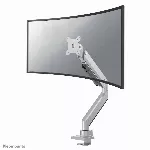 "Neomounts by Newstar" Pasirinkite "Neomounts" monitoriaus laikiklis ant stalo lenktiems ekranams, prispaudžiamas/prisukamas, 18 kg, 25,4 cm (10"), 124,5 cm (49"), 100 x 100 mm, sidabrinis