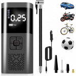 Nešiojamas belaidis oro kompresorius su LCD 60W, 20l/min, 150PSI