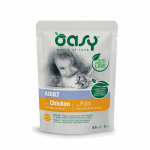 Oasy Adult Chicken guliašas su vištiena suaugusioms katėms : Pakuotė konservas - 85 g