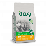 Oasy Adult Medium & Large Pork sausas maistas su kiauliena šunims : Pakuotė sausas maistas - 12 kg