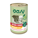 Oasy Mature & Senior Chicken konservai su vištiena vyresnio amžiaus šunims : Pakuotė konservas - 400 g