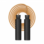 Odinė bokso šokdynė su putplasčio rankena ir metaliniu guoliu, 2.8 m, reguliuojama, REBEL ACTIVE