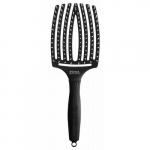 Olivia Garden Fingerbrush Curved & Vented Paddle Brush Lenktas kiauryminis plaukų šepetys, Large