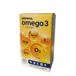 Omega 3 1000mg + vitaminai D ir E kapsulės, N60