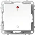 One way switch 2P with lamp, white Exxact WDE002162 | 3606480201516