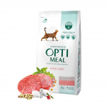 Optimeal Sterilised sausas pašaras su jautiena sterilizuotoms katėms : Pakuotė sausas maistas - 1.5 kg