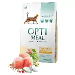 OPTIMEAL VISAVERTIS SAUSAS MAISTAS SUAUGUSIOMS KATĖMS SU VIŠTIENA 0,2kg - 10kg