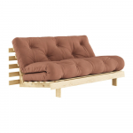 Oranžinė sofa lova 160 cm Roots - Karup Design