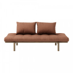 Oranžinė sofa lova 200 cm Pace - Karup Design