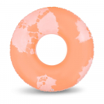 Oranžinis pripučiamas plaukimo ratas The Nice Fleet Goa, ø 120 cm