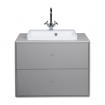 Pakabinama spintelė po kriaukle pilkos spalvos 80x62 cm Color Bath – Tom Tailor