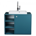 Pakabinama spintelė po kriaukle smaragdinės spalvos 80x62 cm Color Bath – Tom Tailor