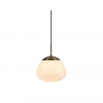 Pakabinamas auksinis šviestuvas Markslöjd Rise, aukštis 31 cm