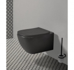 Pakabinamas klozetas Ideal Standard TESI be dangčio, juodos matinės spalvos, T0079V3 : Spalva - Juoda matinė