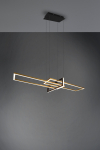 Pakabinamas LED šviestuvas TRIO SALINAS, 34W, max 4200lm, 3000K, dimeriuojamas, 100x40xh150 cm