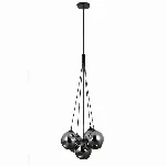 Pakabinamas šviestuvas Perlos 5 Juodas