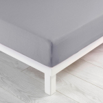 Paklodė iš jersey audinio šviesiai pilkos spalvos su guma 140x190 cm Jersy – douceur d'intérieur