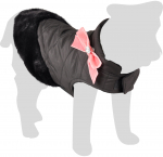 Paltukas - liemenė šuniui LOLITA, juodas - A:30 cm B:30-34 cm C:48-52 cm / Juoda