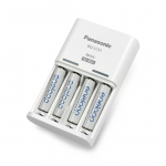 Panasonic įkroviklis BQ-CC51E - AA, AAA 2-4 vnt, + 4 Eneloop AAA 750mAh baterijos