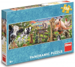 Panoraminė dėlionė DINO Farm, 150 det.