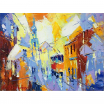 Paveikslas 100x70 cm Town - Wallity