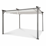 Pavėsinė Pergola SPRINT 290x395 cm, Antracito/Balta