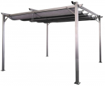 Pavėsinė Pergola SPRINT 290x395 cm, Antracito/pilka
