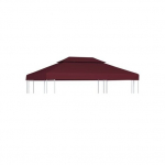 Pavėsinės uždangalas, bordo, 4x3m, 310 g/m²