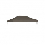 Pavėsinės uždangalas, taupe, 4x3m, 310 g/m²