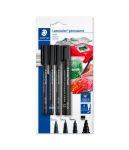 Permanentiniai žymekliai STAEDTLER Lumocolor, 4 vnt.