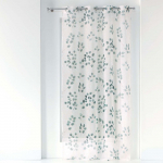 Permatoma užuolaida baltos spalvos/žalios spalvos 140x240 cm Antalya – douceur d'intérieur