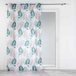 Permatoma užuolaida baltos spalvos/žalios spalvos 140x280 cm Belline – douceur d'intérieur