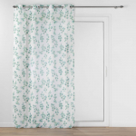 Permatoma užuolaida baltos spalvos/žalios spalvos 140x280 cm Leandre – douceur d'intérieur