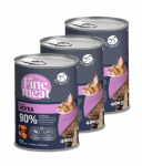 PetRepublic Fine Meat kalakutienos patiekalas 3x400g katėms