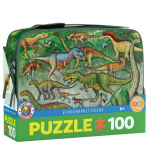 Pietų dėžutė + dėlionė „Dinozaurai“ (100 d.)