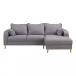 Pilka kampinė sofa (dešinysis kampas) Beata - Ropez