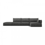 Pilka kampinė sofa (dešinysis kampas) Vanda - Mazzini Sofas
