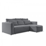 Pilka kampinė sofa-lova (modulinė) Homely Tommy - Miuform