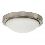 Pilkas lubinis šviestuvas su stikliniu gaubtu ø 32 cm Roda - Candellux Lighting