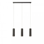 Pilkas pakabinamas šviestuvas su metaliniu gaubtu 68x7 cm Costilla - Markslöjd