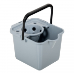 Pilkas šluotos kibiras iš perdirbto plastiko Addis Eco Range, 12 l