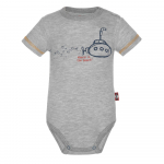 Pilkas smėlinukas trumpomis rankovėmis "Paplūdimys"